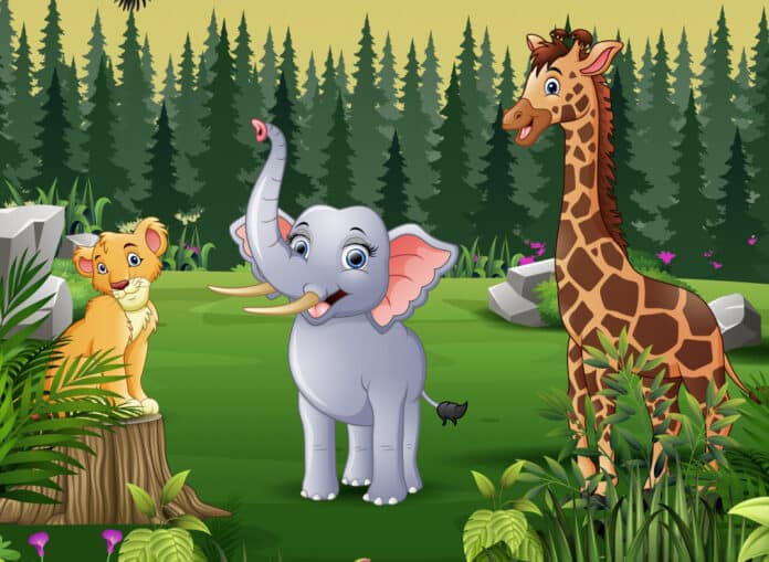 Download: Dschungeltier-Ausmalbilder für Kinder